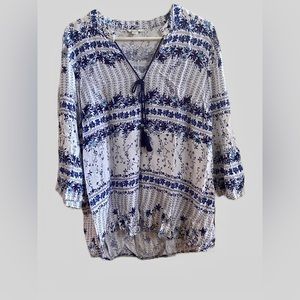 EST. 1946 women’s boho long sleeve shirt size large